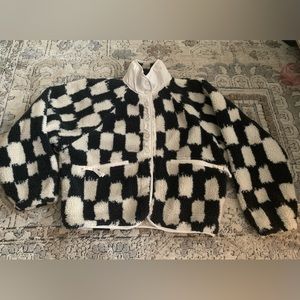 Free people hit the slopes checkered jacket